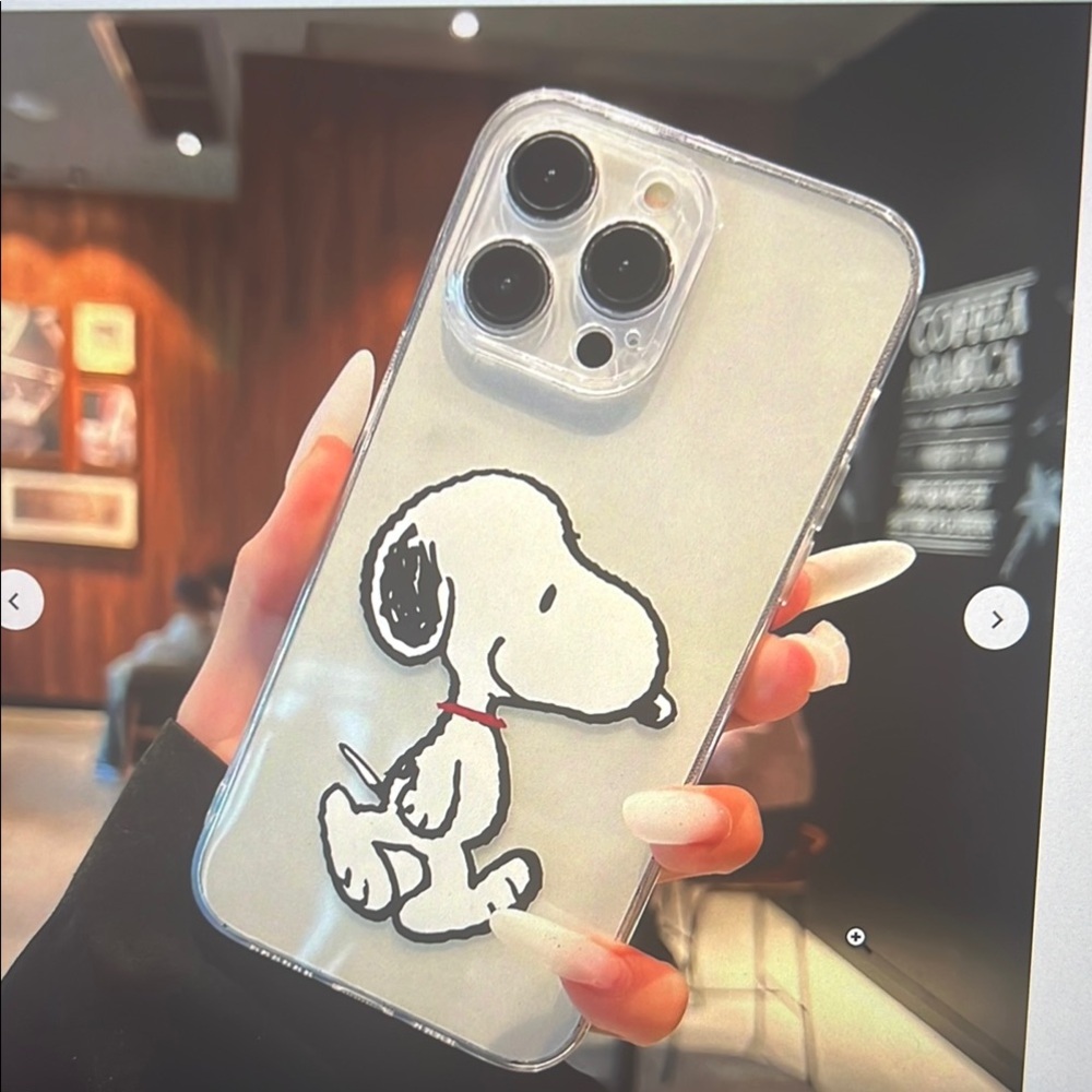 Snoopy Clear Dog Case